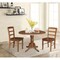 International Concepts 42 in. Dual Drop Leaf Dining Table with 2 Madrid LadderBack Chairs K42-42DP-C2-2 - alternate 1
